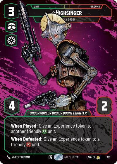 Highsinger, Deadly Droid (Prestige) (A Lawless Time)(LAW-787/901)(R)