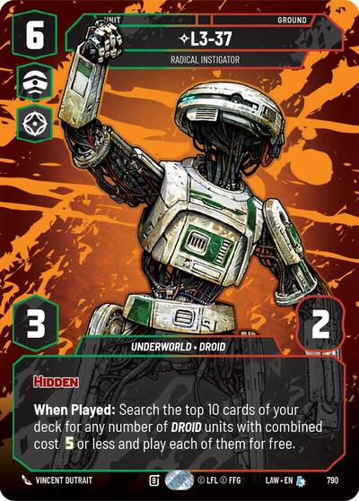 L3-37, Radical Instigator (Prestige) (A Lawless Time)(LAW-790/901)(L)