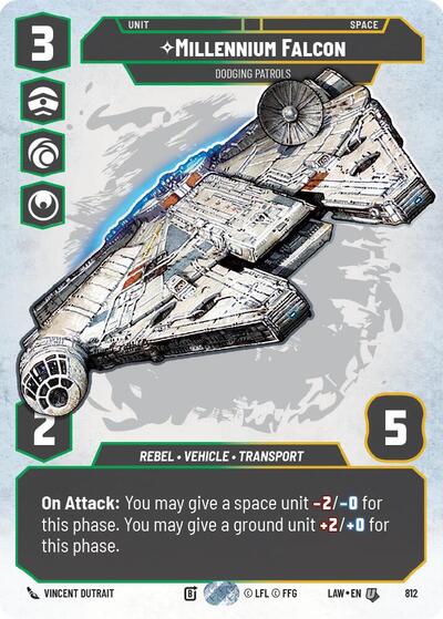 Millennium Falcon, Dodging Patrols (Prestige) (A Lawless Time)(LAW-812/901)(U)