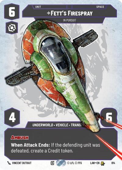 Fett's Firespray, In Pursuit (Prestige) (A Lawless Time)(LAW-814/901)(R)