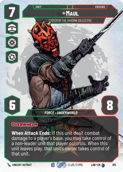 Maul, Master of the Shadow Collective (Prestige) (A Lawless Time)(LAW-815/901)(L)