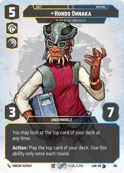 Hondo Ohnaka, Plays By His Own Rules (Prestige) (A Lawless Time)(LAW-819/901)(L)