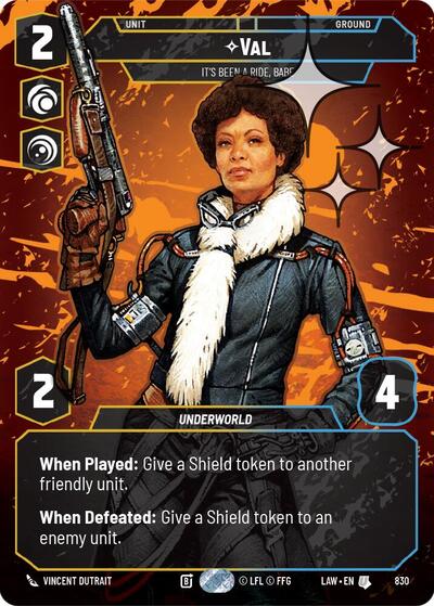Val, It's Been a Ride, Babe (Prestige Foil) - Foil (A Lawless Time)(LAW-830/901)(U)