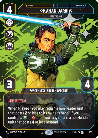 Kanan Jarrus, Spectre One (Prestige Foil) - Foil (A Lawless Time)(LAW-833/901)(U)