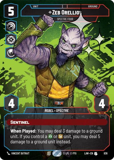Zeb Orellios, Spectre Four (Prestige Foil) - Foil (A Lawless Time)(LAW-836/901)(U)
