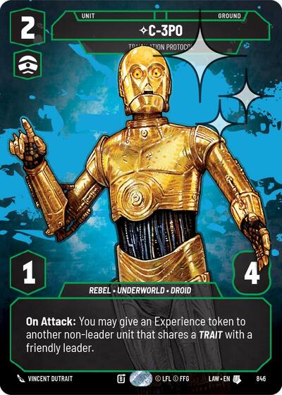 C-3PO, Translation Protocol (Prestige Foil) - Foil (A Lawless Time)(LAW-846/901)(U)