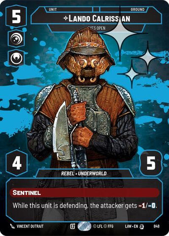 Lando Calrissian, Eyes Open (Prestige Foil) - Foil (A Lawless Time)(LAW-848/901)(S)