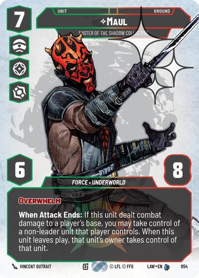 Maul, Master of the Shadow Collective (Prestige Foil) - Foil (A Lawless Time)(LAW-854/901)(L)