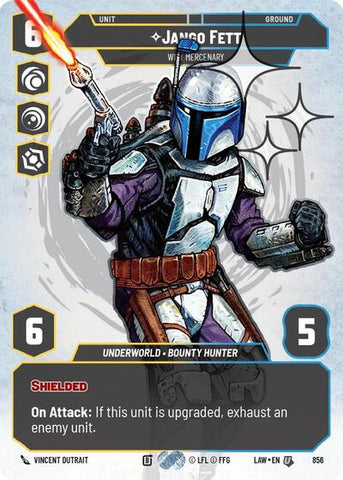 Jango Fett, Wily Mercenary (Prestige Foil) - Foil (A Lawless Time)(LAW-856/901)(U)