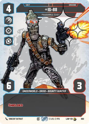 IG-88, Programmed to Kill (Prestige Foil) - Foil (A Lawless Time)(LAW-860/901)(R)