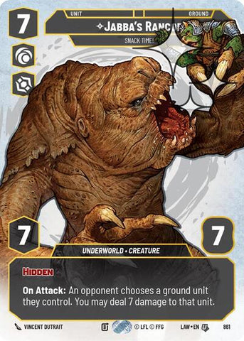 Jabba's Rancor, Snack Time! (Prestige Foil) - Foil (A Lawless Time)(LAW-861/901)(U)