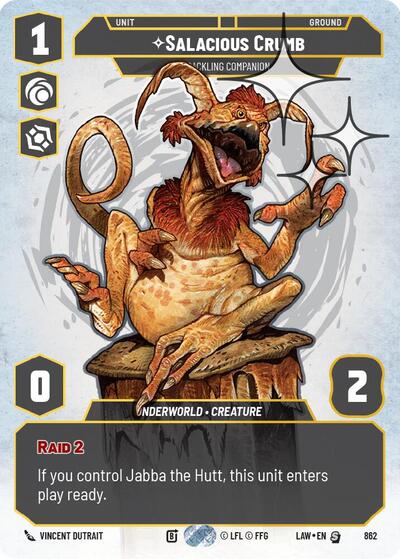 Salacious Crumb, Cackling Companion (Prestige Foil) - Foil (A Lawless Time)(LAW-862/901)(S)
