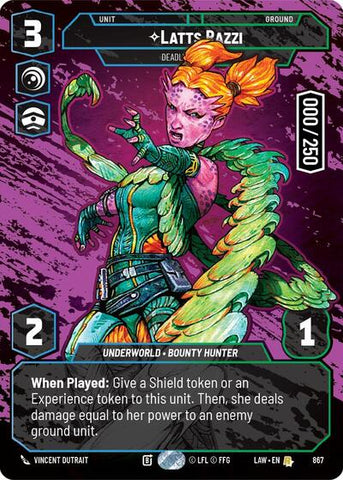 Latts Razzi, Deadly Whipmaster (Serialized) - Foil (A Lawless Time)(LAW-867/901)(R)