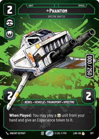 Phantom, Spectre Shuttle (Serialized) - Foil (A Lawless Time)(LAW-877/901)(R)