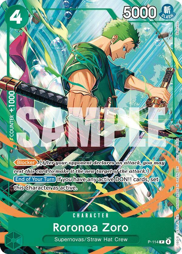 Roronoa Zoro (114) (One Piece Promotion Cards)(P-114)(PR)