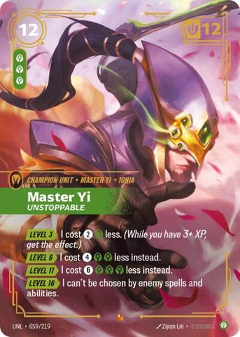 Master Yi, Unstoppable - Foil (Unleashed)(UNL-059/219)(E)
