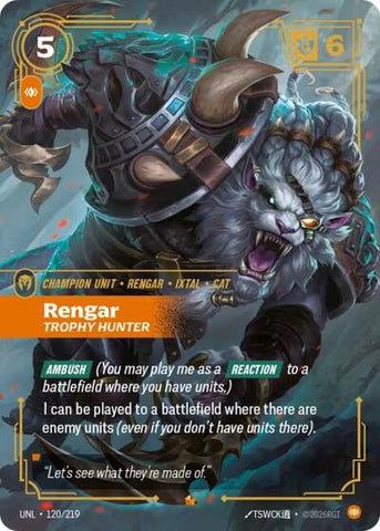 Rengar, Trophy Hunter - Foil (Unleashed)(UNL-120/219)(E)