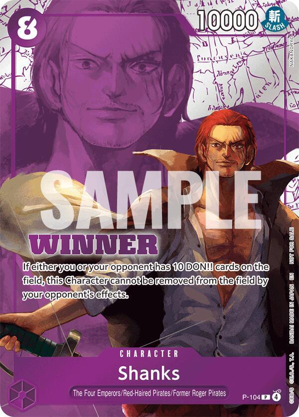 Shanks [Winner Pack 2026 Vol. 2] [Foil] (One Piece Promotion Cards)(P-104)(PR)