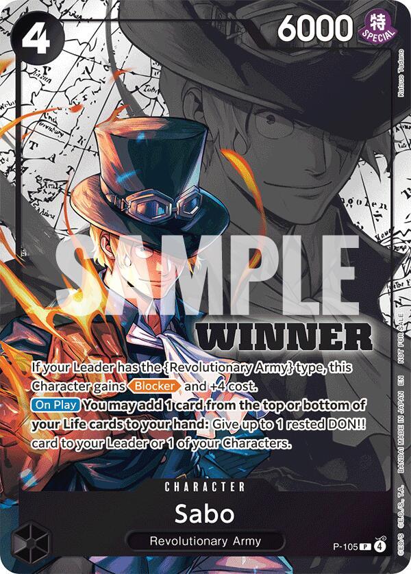 Sabo [Winner Pack 2026 Vol. 2] [Foil] (One Piece Promotion Cards)(P-105)(PR)