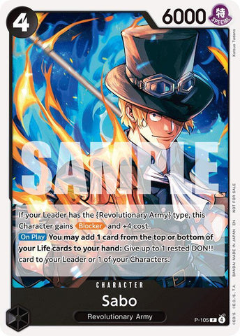 Sabo [Tournament Pack 2026 Vol. 2] (One Piece Promotion Cards)(P-105)(PR)