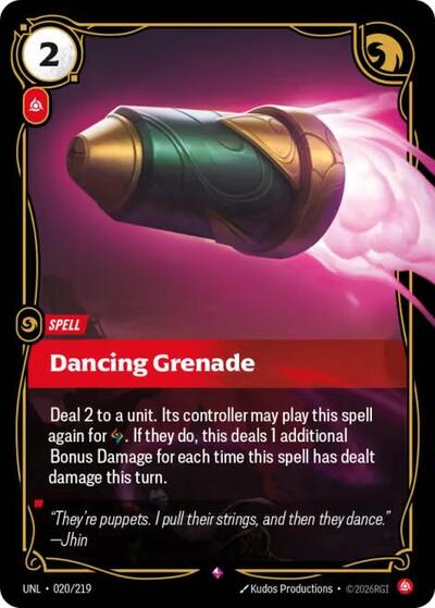 Dancing Grenade - Foil (Unleashed)(UNL-020/219)(R)