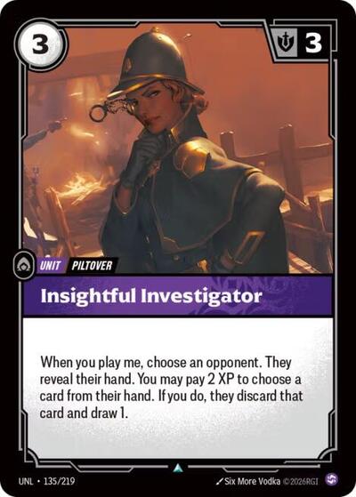 Insightful Investigator - Foil (Unleashed)(UNL-135/219)(U)