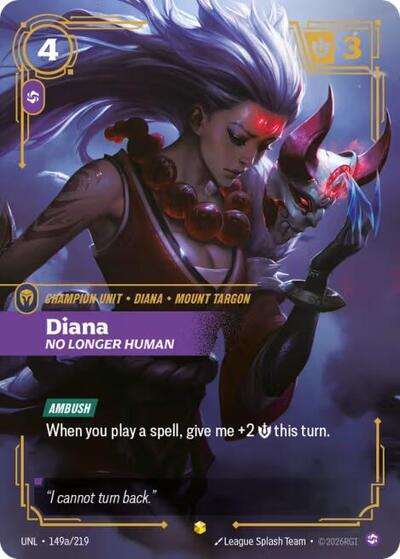 Diana, No Longer Human - Alternate Art - Foil (Unleashed)(UNL-149a/219)(O/AA)