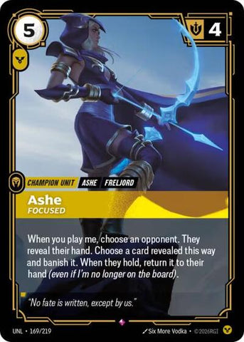 Ashe, Focused - Foil (Unleashed)(UNL-169/219)(R)