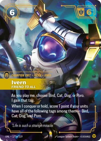Ivern, Friend to All - Alternate Art - Foil (Unleashed)(UNL-177a/219)(O/AA)