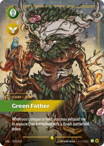 Ivern, Green Father - Overnumbered  (Unleashed)(UNL-233/219)(O/AA)