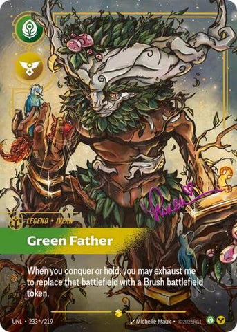 Ivern, Green Father - Signature  (Unleashed)(UNL-233*/219)(O/AA)