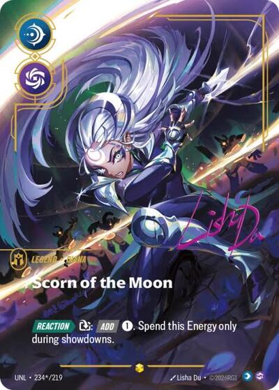 Diana, Scorn of the Moon - Signature  (Unleashed)(UNL-234*/219)(O/AA)
