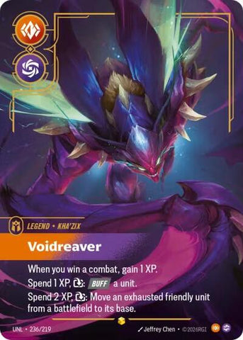 Kha'Zix, Voidreaver - Overnumbered - Foil (Unleashed)(UNL-236/219)(O/AA)