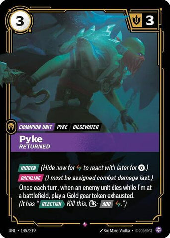 Pyke, Returned - Foil (Unleashed)(UNL-145/219)(R)