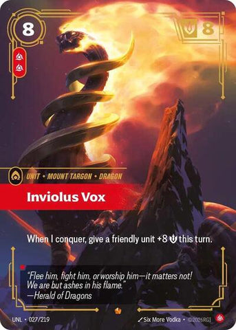 Inviolus Vox - Foil (Unleashed)(UNL-027/219)(E)