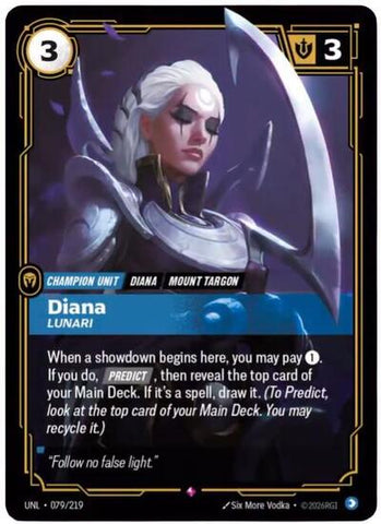 Diana, Lunari - Foil (Unleashed)(UNL-079/219)(R)