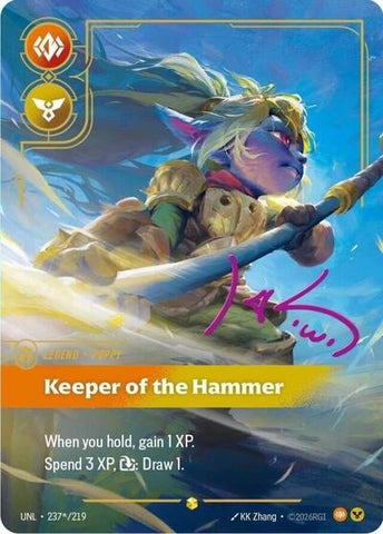 Poppy, Keeper of the Hammer - Signature - Foil (Unleashed)(UNL-237*/219)(O/AA)