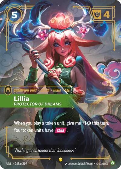 Lillia, Protector of Dreams - Alternate Art - Foil (Unleashed)(UNL-058a/219)(O/AA)