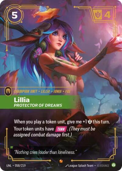 Lillia, Protector of Dreams - Foil (Unleashed)(UNL-058/219)(E)