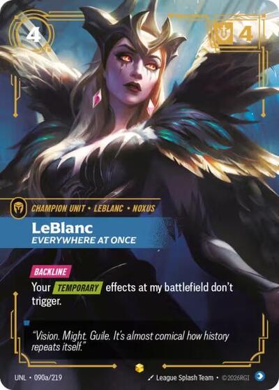 LeBlanc, Everywhere At Once - Alternate Art - Foil (Unleashed)(UNL-090a/219)(O/AA)