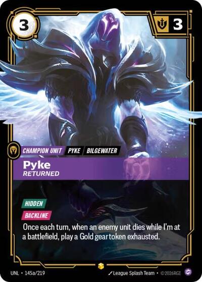 Pyke, Returned - Alternate Art - Foil (Unleashed)(UNL-145a/219)(O/AA)