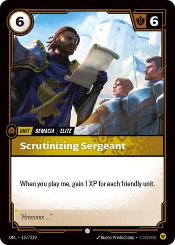 Scrutinizing Sergeant - Foil (Unleashed)(UNL-157/219)(C)
