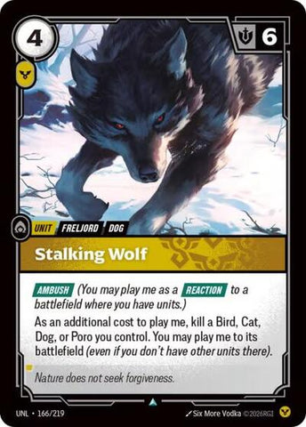 Stalking Wolf - Foil (Unleashed)(UNL-166/219)(U)