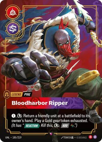 Pyke, Bloodharbor Ripper - Foil (Unleashed)(UNL-185/219)(R)