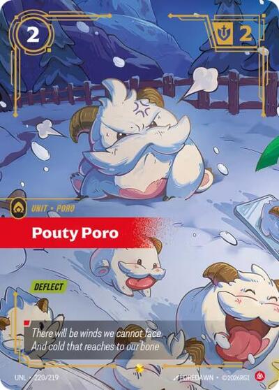 Pouty Poro - Overnumbered - Foil (Unleashed)(UNL-220/219)(O/AA)