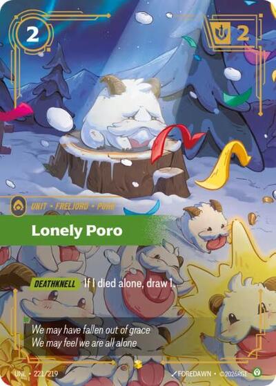 Lonely Poro - Overnumbered - Foil (Unleashed)(UNL-221/219)(O/AA)