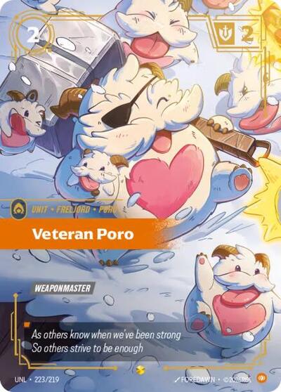 Veteran Poro - Overnumbered - Foil (Unleashed)(UNL-223/219)(O/AA)