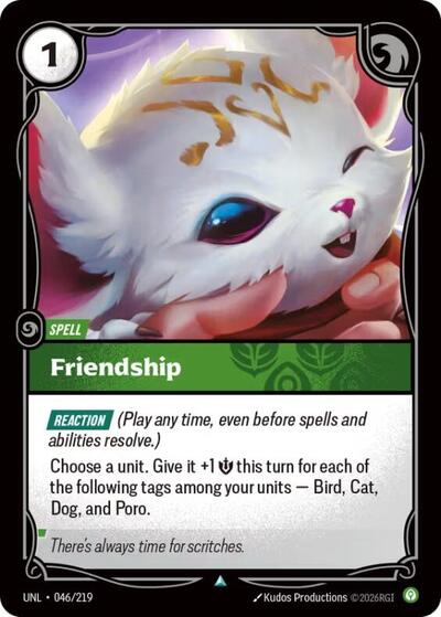 Friendship - Foil (Unleashed)(UNL-046/219)(U)
