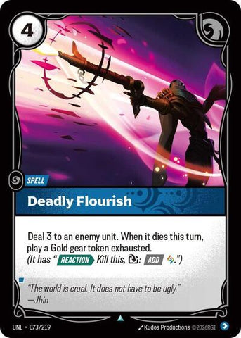 Deadly Flourish - Foil (Unleashed)(UNL-073/219)(U)