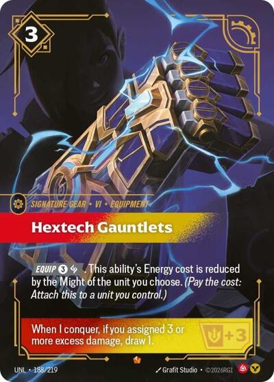 Hextech Gauntlets - Foil (Unleashed)(UNL-188/219)(E)